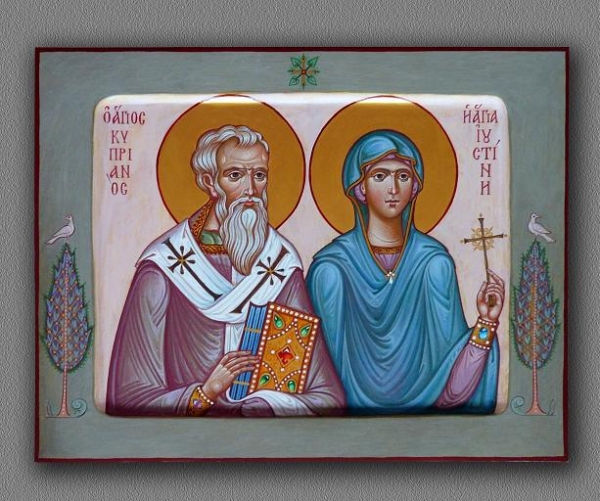 Икона Киприана: описание, о чем молиться, в чем помогает? Икона "Киприан и Устинья"
