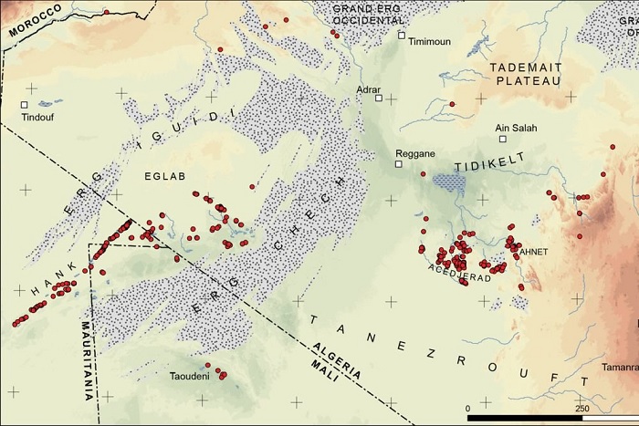 Около 500 неизвестных древних объектов замечены со спутников в Сахаре