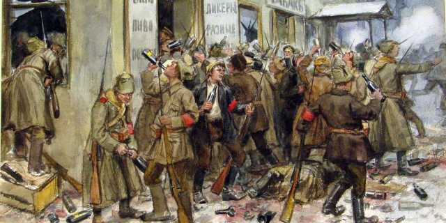 Винные погромы в России 1917 - как это было?
