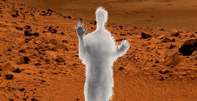 «Призраки Марса»: на Красной планете нашли сияющую фигуру