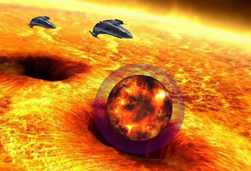 Что делают инопланетные корабли на поверхности Солнца?