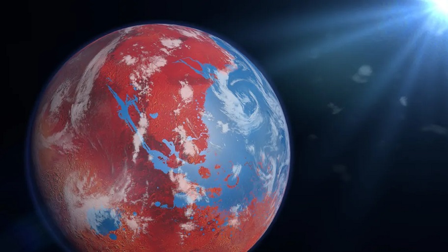 Марс был покрыт водой до того, как Земля закончила формироваться, пришли к выводу ученые