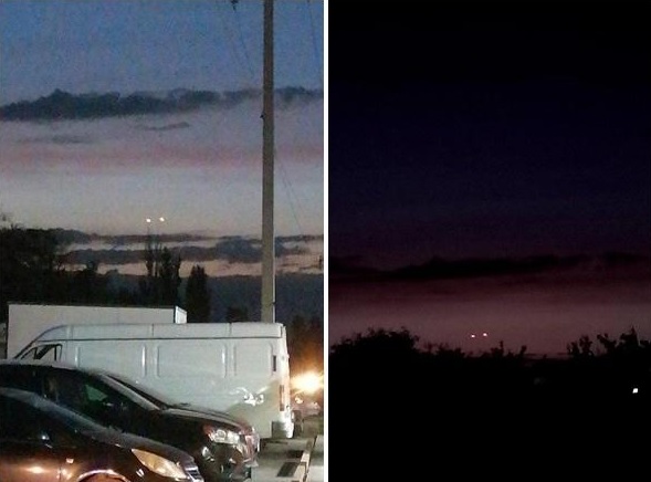 Загадочные огни в небе наблюдали жители Ростовской области