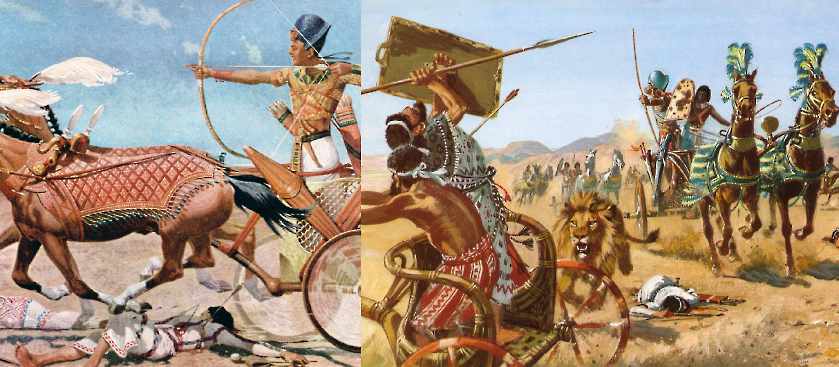Боевые колесницы в Древнем Египте