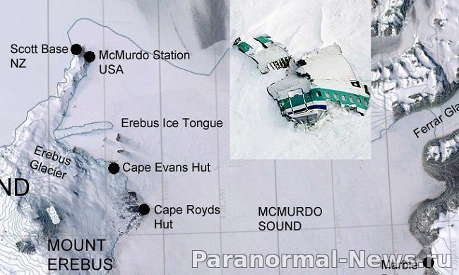 Крушение самолета в Антарктиде «заселило» остров Росса призраками сотен погибших