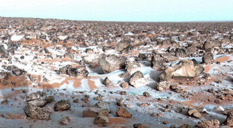 500 тысяч лет назад на Марсе шел снег, считают ученые