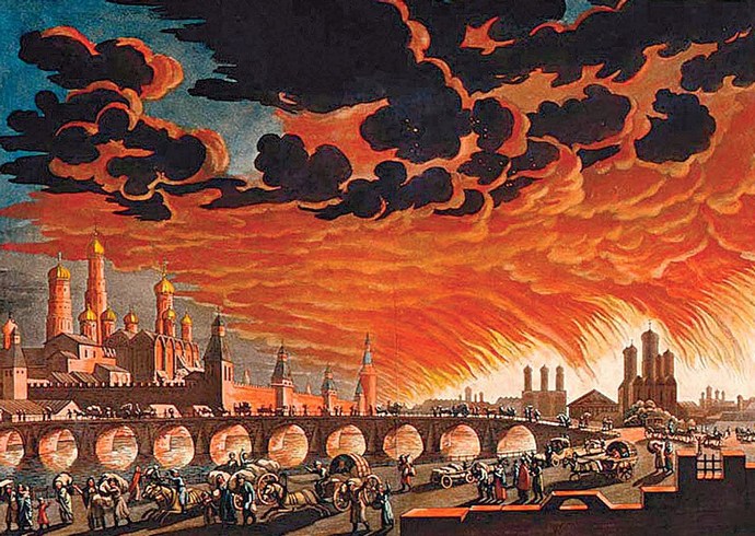 Странный пожар в Москве 1812 года, очень похожий на ядерную атаку 