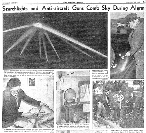 Битва с НЛО в небе над Лос-Анджелесом в 1942 году