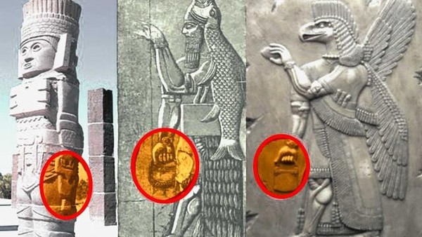Странные «сумки» в руках древних богов разных культур