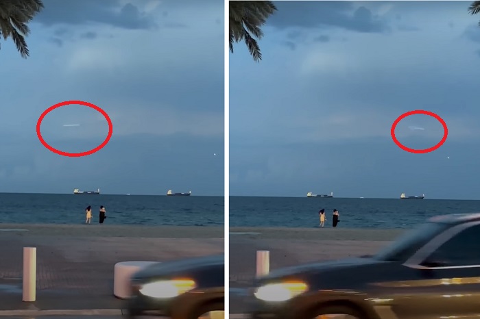 🛸 Сверхскоростной НЛО-палочка случайно попал на видео во время шторма во Флориде