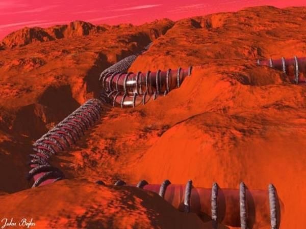 Странные «трубы» Марса: Естественная аномалия или что-то иное?